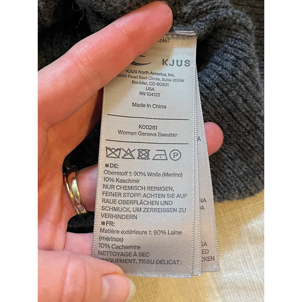 KJUS Geneva Wool Cashmere gray Sweater Turtleneck Icon - Picture 8 of 10